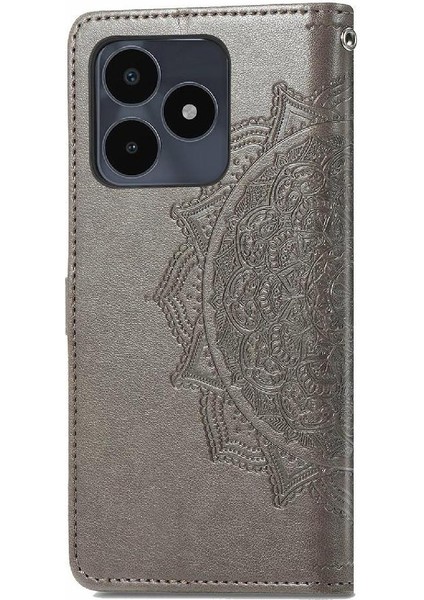 Realme Not 50 Için Flip Case Deri Kılıf Kapak Basit Iş (Yurt Dışından)