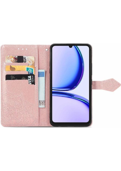 Realme Not 50 Için Flip Case Deri Kılıf Kapak Basit Iş (Yurt Dışından)