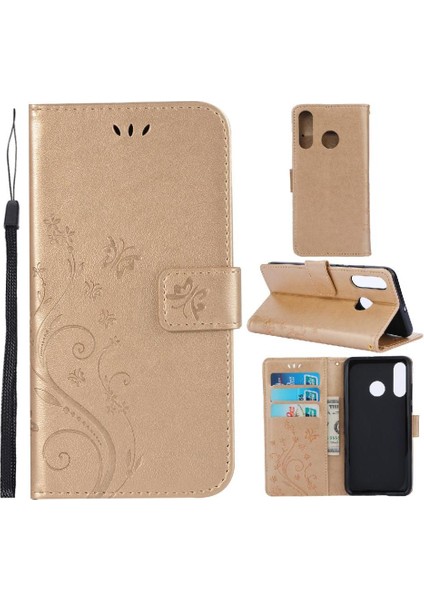 Huawei P30 Lite Bilek Kayışı Kart Tutucu Manyetik Kapatma Pu Için Filp Durumda (Yurt Dışından)