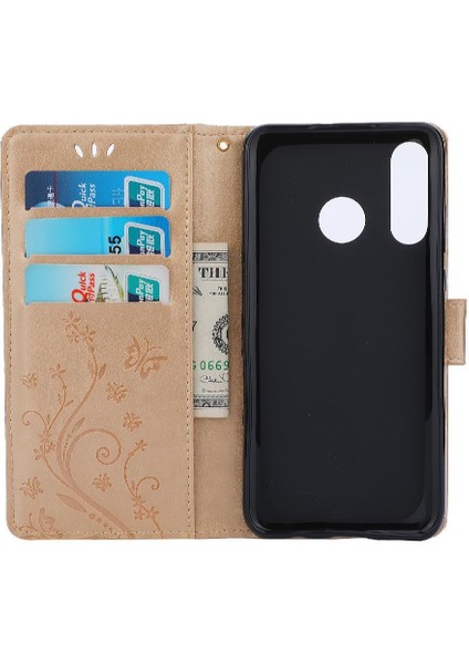 Huawei P30 Lite Bilek Kayışı Kart Tutucu Manyetik Kapatma Pu Için Filp Durumda (Yurt Dışından)