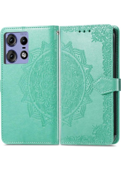 Motorola Kenar 50 Pro Basit Iş Darbeye Deri Için Flip Case (Yurt Dışından)