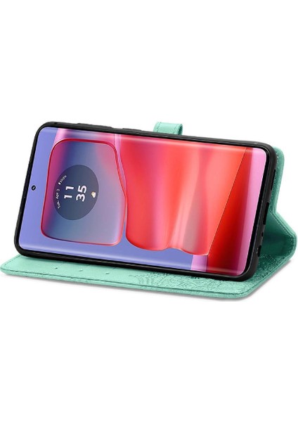 Motorola Kenar 50 Pro Basit Iş Darbeye Deri Için Flip Case (Yurt Dışından)