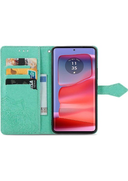Motorola Kenar 50 Pro Basit Iş Darbeye Deri Için Flip Case (Yurt Dışından)