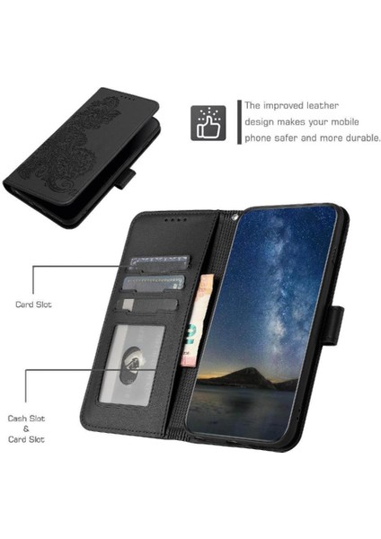 IPhone 16 Için Flip Case Pro Max Kickstand Koruyucu Pu Deri Manyetik (Yurt Dışından)