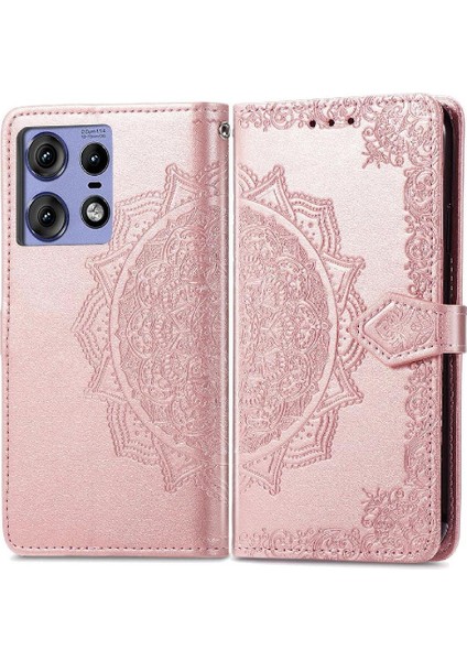 Motorola Kenar 50 Pro Basit Iş Darbeye Deri Için Flip Case (Yurt Dışından)
