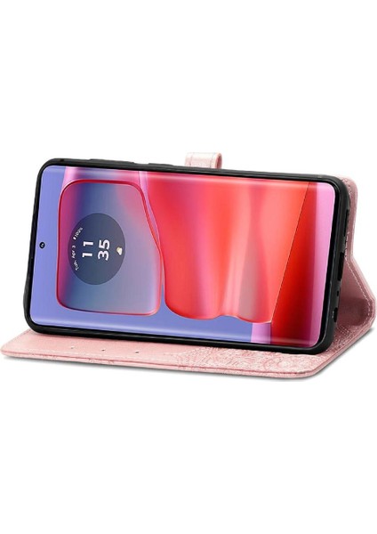 Motorola Kenar 50 Pro Basit Iş Darbeye Deri Için Flip Case (Yurt Dışından)