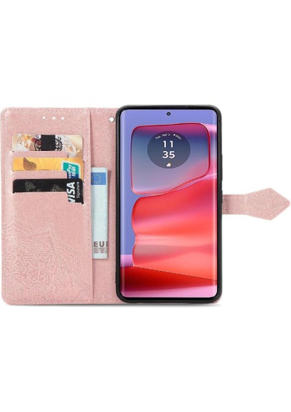 Motorola Kenar 50 Pro Basit Iş Darbeye Deri Için Flip Case (Yurt Dışından)