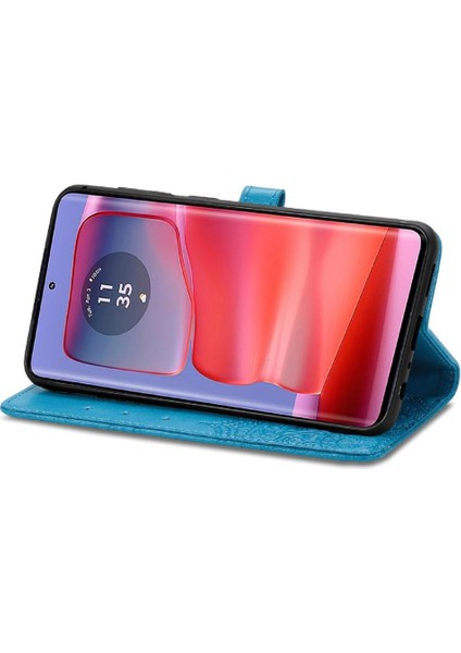 Motorola Kenar 50 Pro Basit Iş Darbeye Deri Için Flip Case (Yurt Dışından)