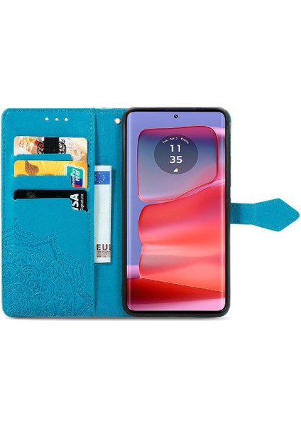 Motorola Kenar 50 Pro Basit Iş Darbeye Deri Için Flip Case (Yurt Dışından)