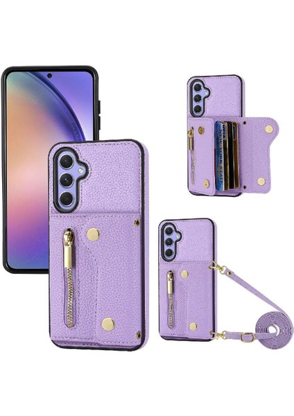 Samsung Galaxy A54 5g Kart Yuvaları Için Kılıf Uzun Kayış Hafif Büyük (Yurt Dışından)