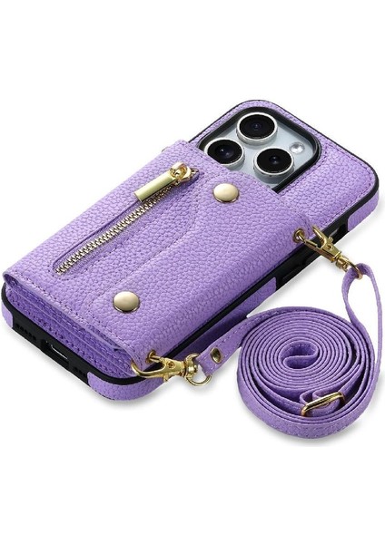 IPhone 11 Için Kılıf Pro Kart Yuvaları Mini Sırt Çantası Uzun Kayış Hafif (Yurt Dışından)
