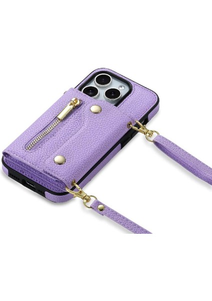 IPhone 11 Için Kılıf Pro Kart Yuvaları Mini Sırt Çantası Uzun Kayış Hafif (Yurt Dışından)