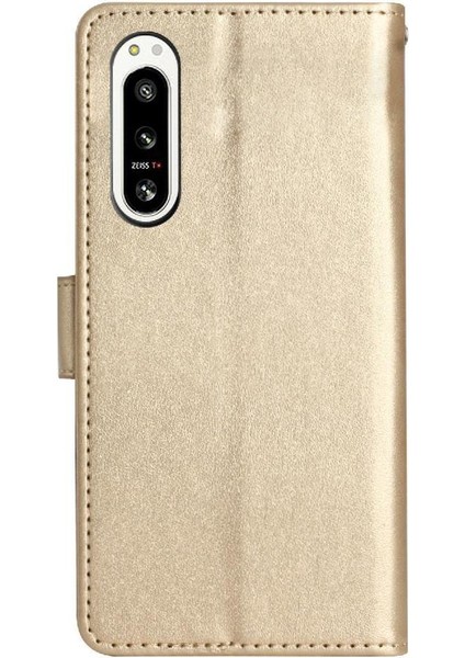 Sony Xperia 5 V Kickstand Kart Tutucu Için Filp Durumda Manyetik Kapatma Bilek (Yurt Dışından)