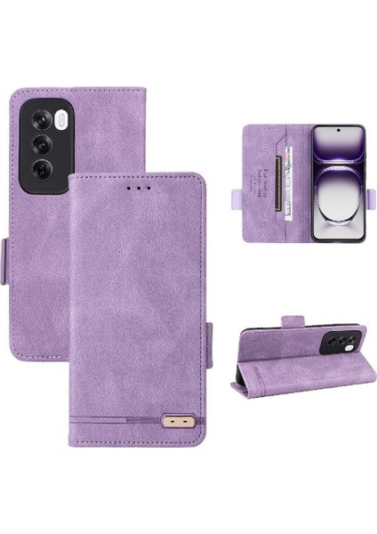Toka Kapak Manyetik ile Oppo Oppo 12 Pro 5g Kickstand Için Flip Case (Yurt Dışından)