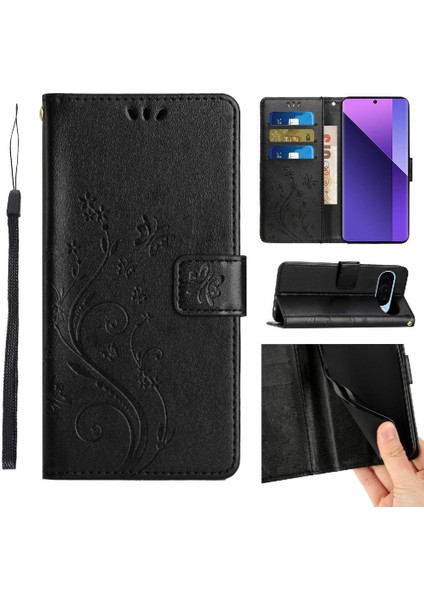 Google Pixel 9 Pu Deri Manyetik Kapatma Kickstand Kartı Için Filp Durumda (Yurt Dışından)