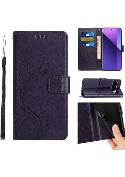 Google Pixel 9 Pu Deri Manyetik Kapatma Kickstand Kartı Için Filp Durumda (Yurt Dışından)