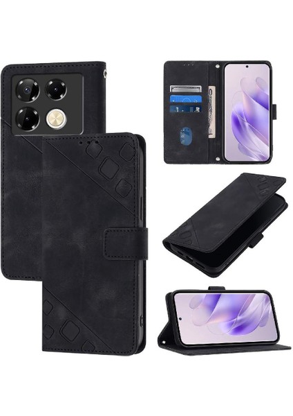 Infinix Not 40 Pro 5g Manyetik Deri Kart Tutucu Cüzdan Flip Için Kılıf (Yurt Dışından)
