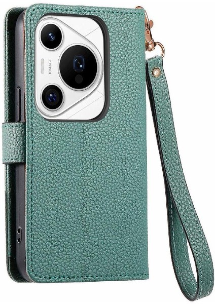 Huawei Pura 70 Pro Için Flip Case Darbeye Aşk Cüzdan Fermuar Deri (Yurt Dışından)