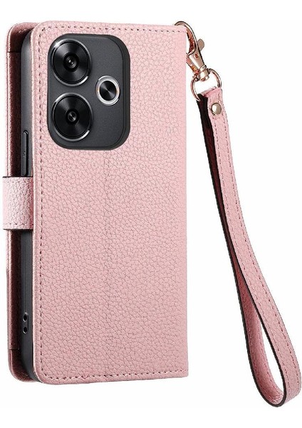Xiaomi Poco F6 Cüzdan Fermuar Aşk Için Flip Case Darbeye Deri Kılıf (Yurt Dışından)