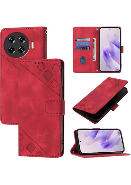 Tecno Spark 20 Pro Artı Kart Tutucu Manyetik Deri Cüzdan Flip Için Kılıf (Yurt Dışından)
