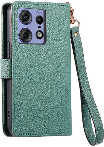 Motorola Kenar 50 Pro Aşk Deri Kılıf Cüzdan Fermuar Için Flip Case (Yurt Dışından)