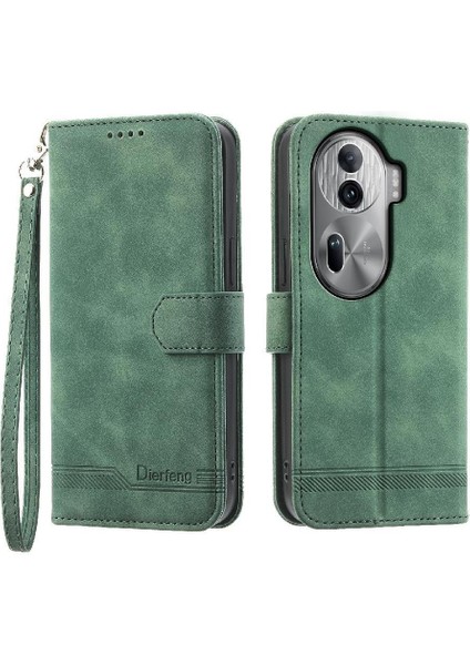 Oppo Oppo 11 Pro 5g Bileklik Kart Yuvaları Manyetik Kapatma Için Flip Case (Yurt Dışından)