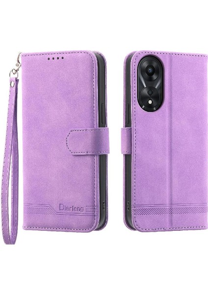 Oppo A78 4g Bileklik Premium Kart Yuvaları Manyetik Kapatma Için Flip Case (Yurt Dışından)