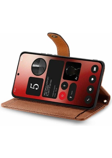Nothing Flip Case Telefon 2A Aşk Darbeye Dayanıklı Cüzdan Deri Kılıf Fermuar (Yurt Dışından)