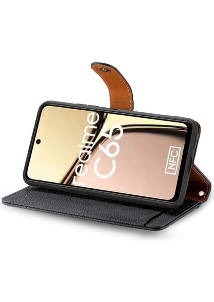 Realme C65 Aşk Fermuar Cüzdan Deri Kılıf Için Flip Case Darbeye (Yurt Dışından) fiyatları