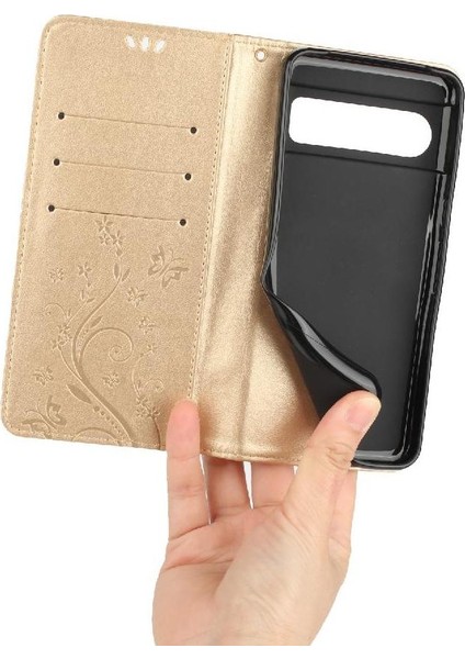Google Pixel 8 Pro Bilek Kayışı Manyetik Kapatma Kickstand Pu Için Filp Durumda (Yurt Dışından)