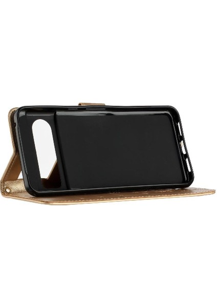 Google Pixel 8 Pro Bilek Kayışı Manyetik Kapatma Kickstand Pu Için Filp Durumda (Yurt Dışından)