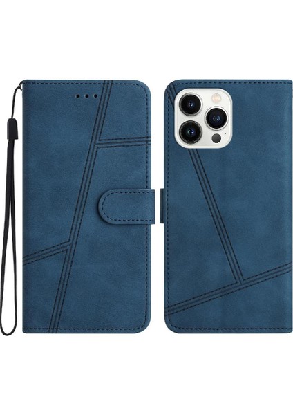 IPhone 12 Için Flip Case Pro Max Bilek Kayışı Flip Folio Tam Koruma Pu (Yurt Dışından)