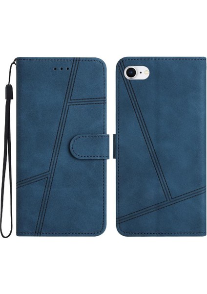IPhone 7/8 Için Flip Case Kart Yuvaları Tutucu Manyetik Cüzdan Pu Deri Tam (Yurt Dışından)
