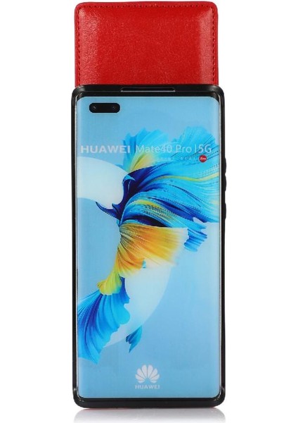 Manyi Mall Huawei Mate 40 Kart Tutucu ile Uyumlu Premium Deri Çanta Cüzdan (Yurt Dışından)