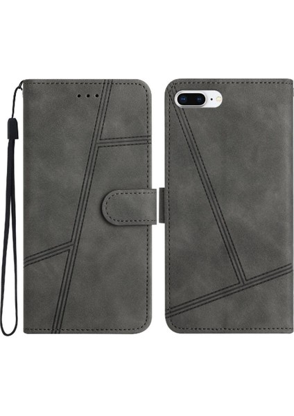IPhone 6 Için Flip Case Artı/6splus Flip Folio Cüzdan Pu Deri Tam Kart (Yurt Dışından)