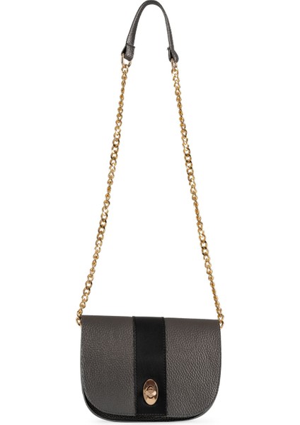 Della Çapraz Zincir Askılı Kilit Kapaklı Model Kol ve Omuz Çantası GY012