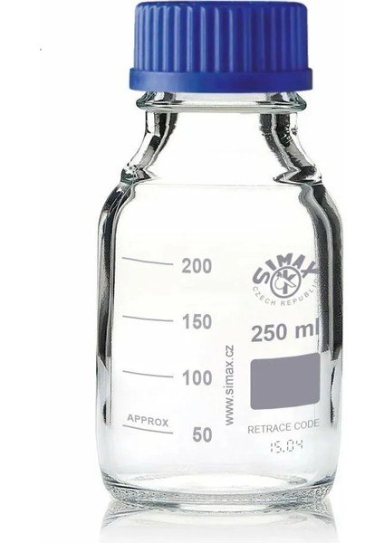 Cam Otoklav Şişe 1000-500-250-100 ml (Vida Kapaklı Boş Laboratuvar Şişesi) 1 Adet