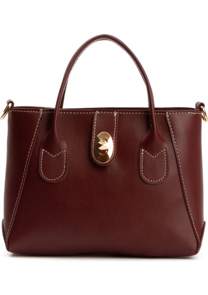 Mila Kadın Çapraz Ayarlanabilir Çıkarılabilir Askılı Fermuarlı Mini El Omuz Kol Çantası GY0010 Bordo