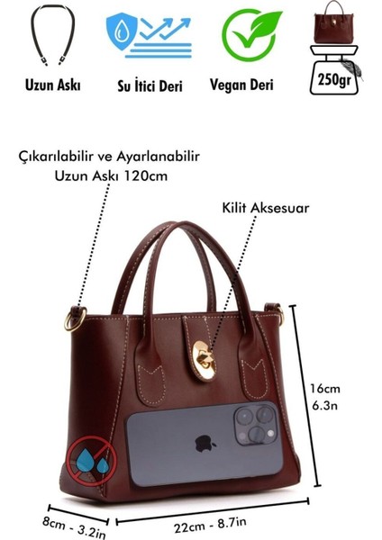 Mila Kadın Çapraz Ayarlanabilir Çıkarılabilir Askılı Fermuarlı Mini El Omuz Kol Çantası GY0010 Bordo indirimleri