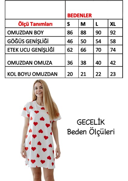 Pamuk Kalpli Kadın Gecelik