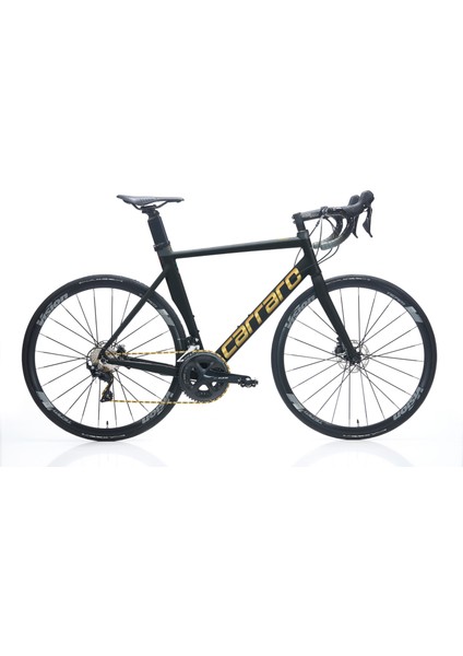 Race Ce Aero 52 cm 24 Vites Hidrolik Disk Fren Mat Siyah-Antrasit-Altın Yol Bisikleti