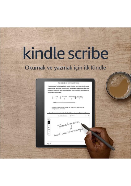 Kindle Scribe (2022) 16GB 10.2" Gri (W Premium Pen) indirimleri