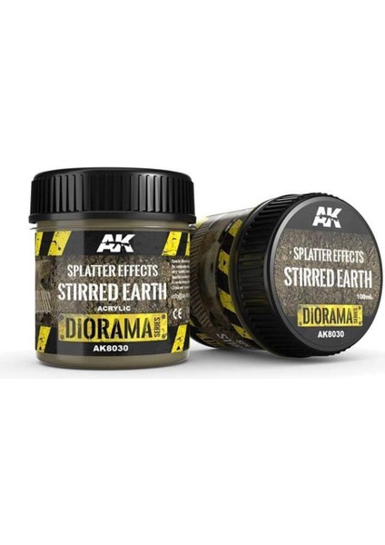 8030 100 Ml. Sıçramış Çamur Efekti, Akrilik, Diorama Serisi Zemin Dokusu