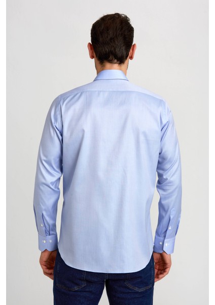 Platinium Regular Fit Mavi Erkek Gömlek PLTG004_D35 fiyatları