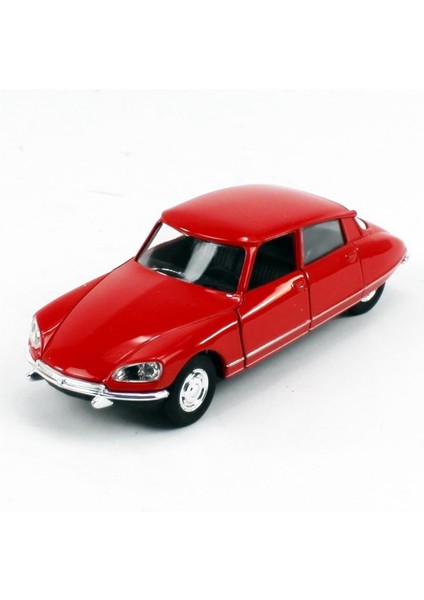 43764 1/34-1/39 Ölçek Citroen DS23, Kırmızı, Çek-Bırak Mekanizmalı Oyuncak Metal Araba