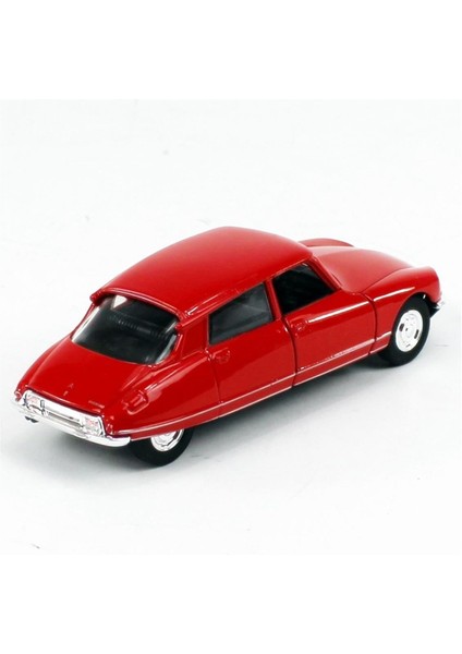 43764 1/34-1/39 Ölçek Citroen DS23, Kırmızı, Çek-Bırak Mekanizmalı Oyuncak Metal Araba