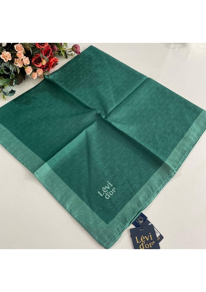 Premium Monogram Eşarp Koyu Yeşil GX0223