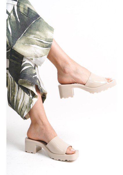 Kadın Jelly Topuklu Bej TERLIK-MSTB700-BJ