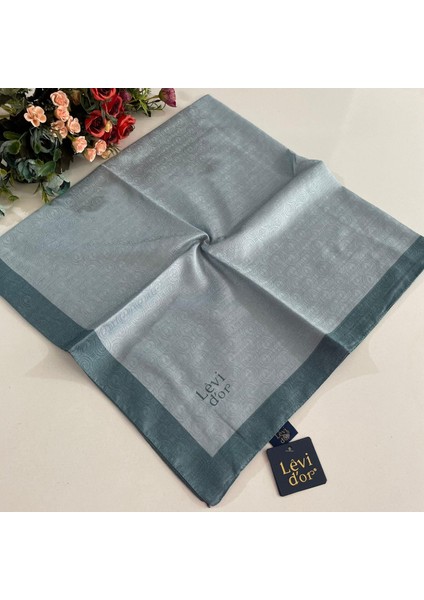 Premium Monogram Eşarp Su Yeşili-Mint GX0214