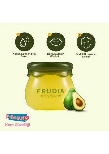 Avocado Cica Nemlendirici Dudak Balmı 10 ml